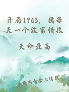 开局1963,我每天一个致富情报